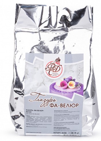 Изображение Глазурь для покрытия Фа Велюр,белый , 1 кг